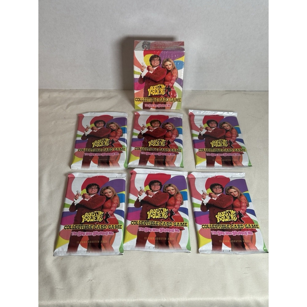 Vintage AUSTIN POWERS TCG Starter Deck 6‎ Booster Packs